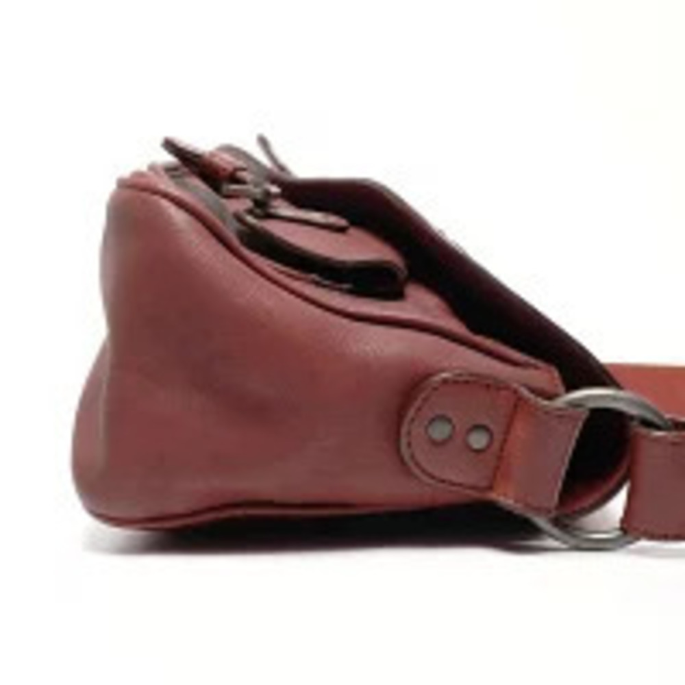 Christian Dior Gaucho Leather Shoulder Bag Red - Picture 5 of 13